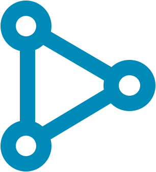 Partie triangulaire du logo